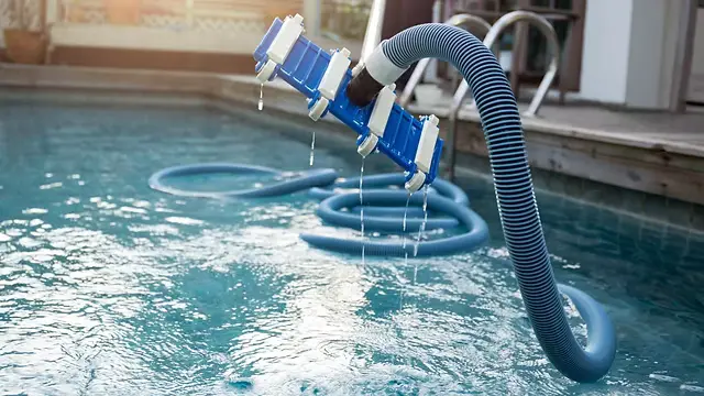 Manual pool vacuuming in Bedford TX